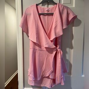 Pink Lily Baby pink romper